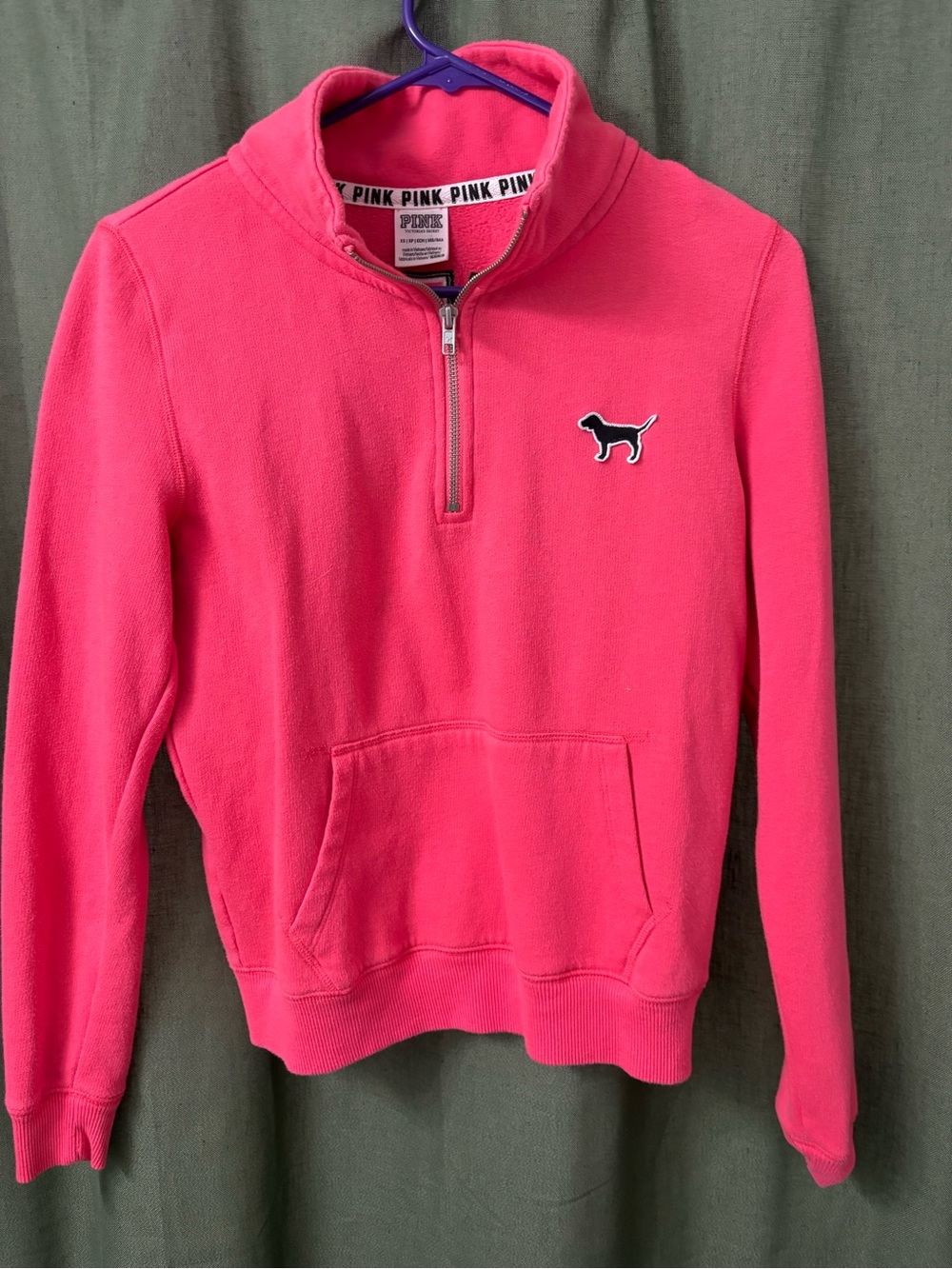Victoria's Secret PINK Hot Pink Zip-Up Jacket